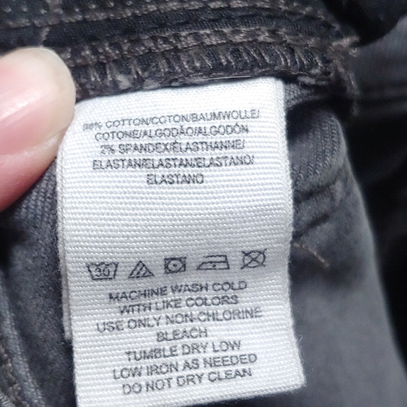 Free People Grey Embroidered Girlfriend Jeans - Picture 6 of 11